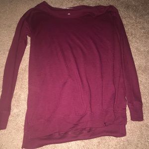 Long Sleeve Burgundy Top